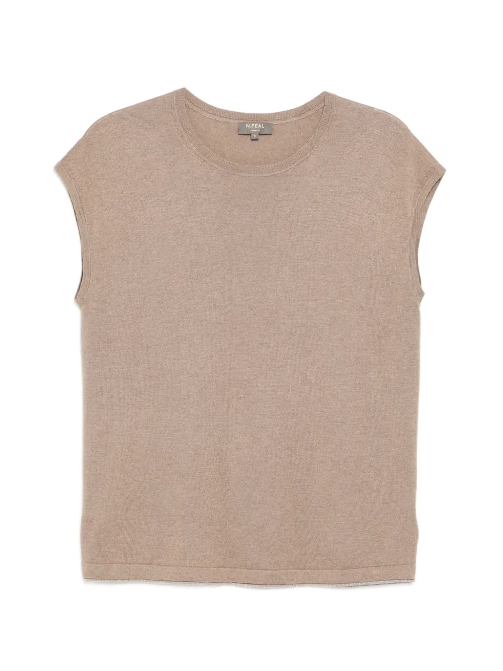 N.Peal Top smanicato in maglia - Toni neutri