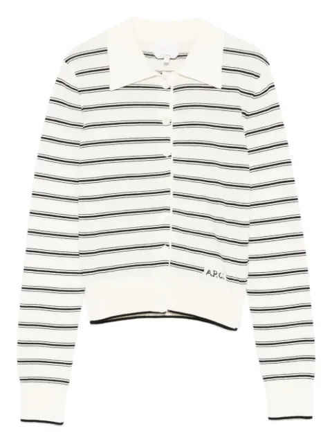 A.P.C. polo-collar cardigan