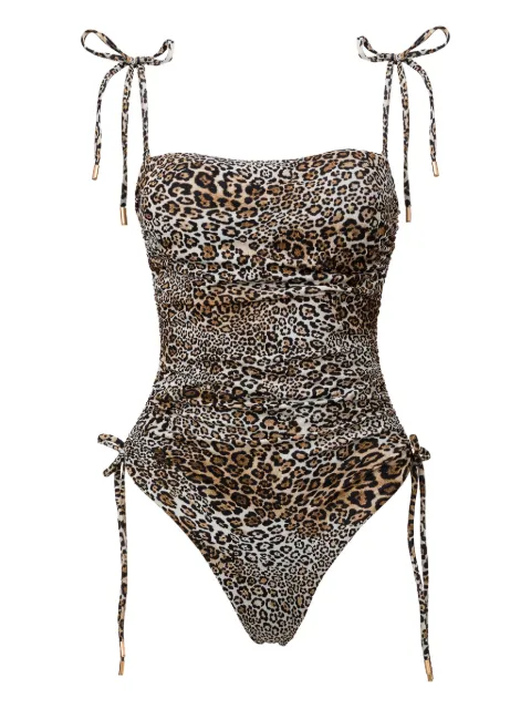SOFIA ERHAN Lyra animal-print tie swimsuit