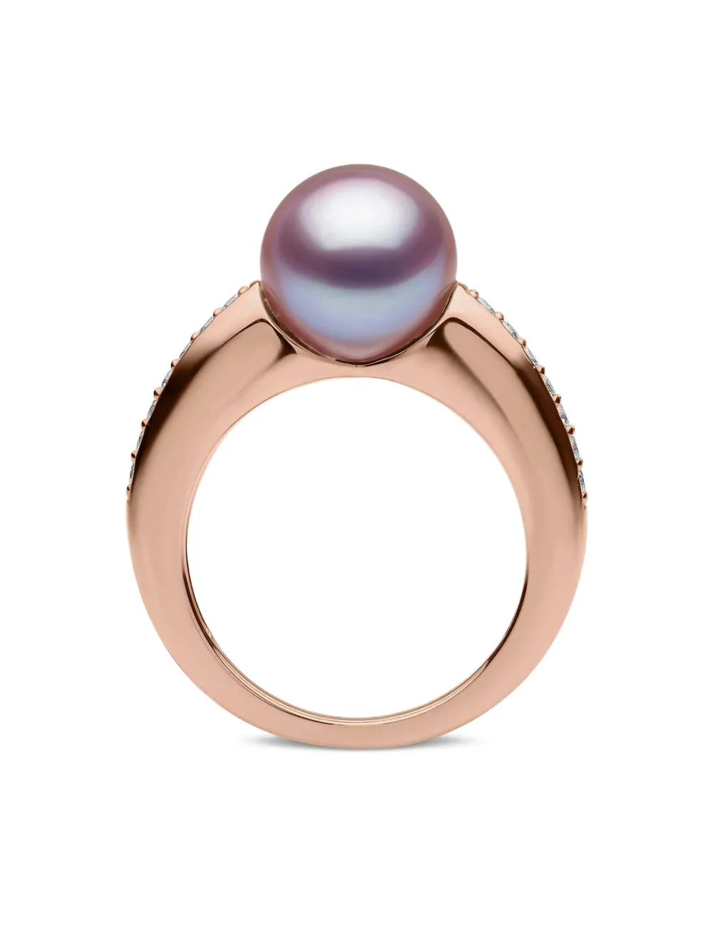 Yoko London O by Yoko diamond and pearl ring - Rosa