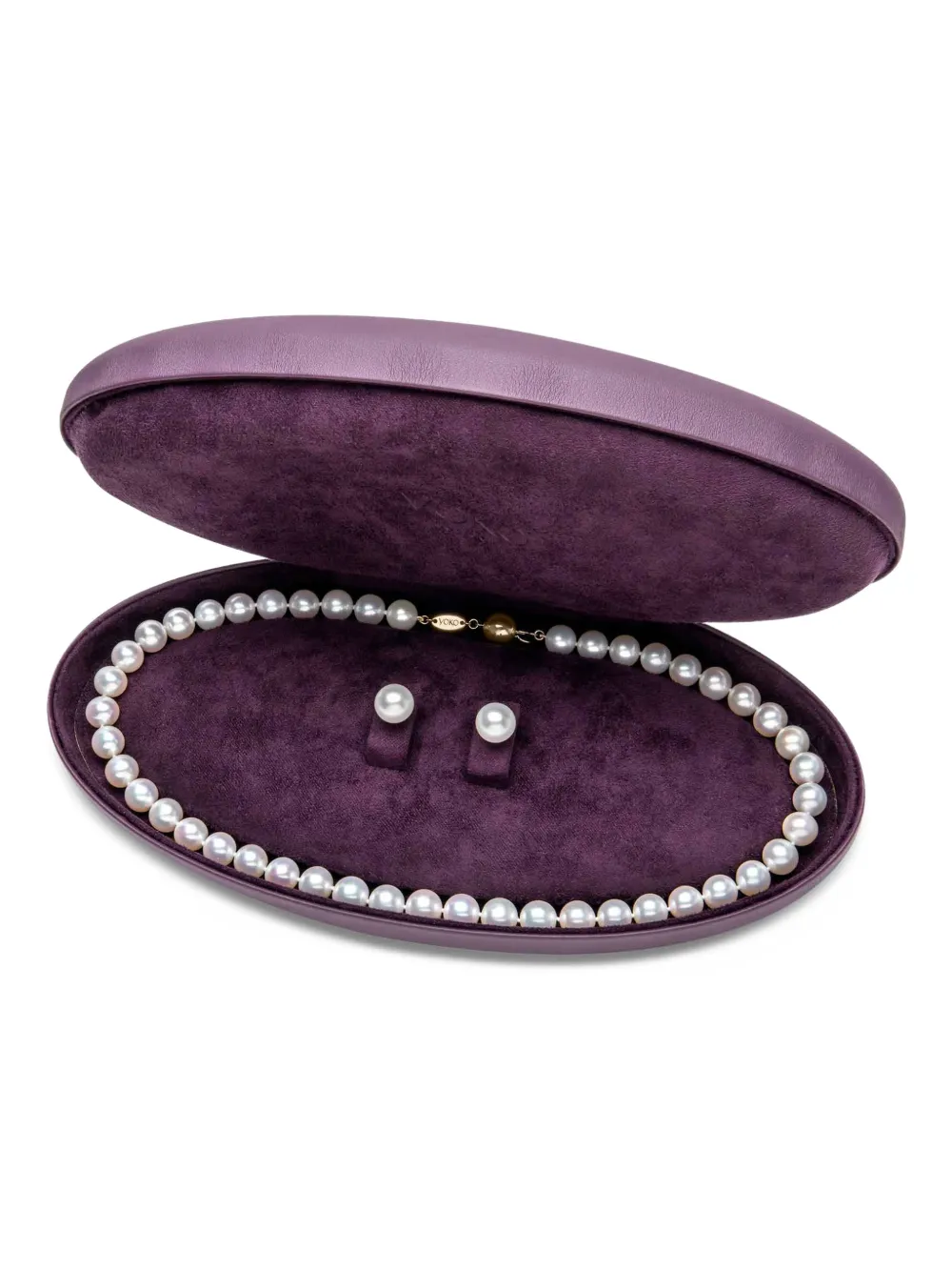 Yoko London pearl necklace and earrings set - Gold