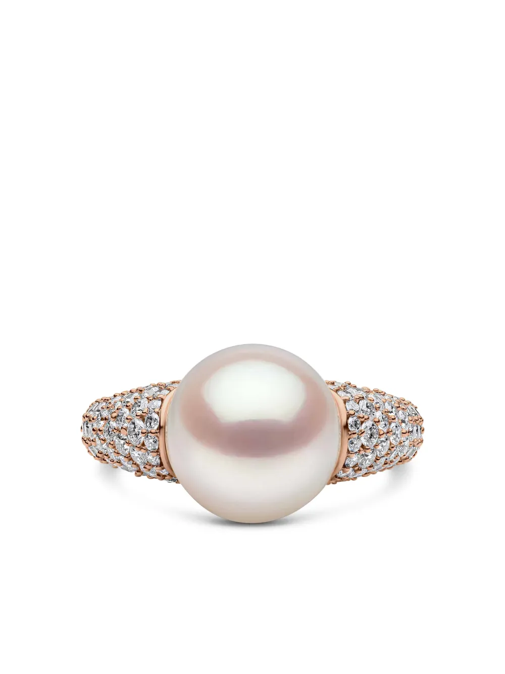 Yoko London O by Yoko diamond and pearl ring - Rosa