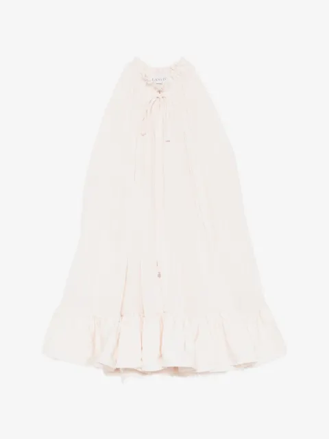 Lanvin vestido corto con volantes