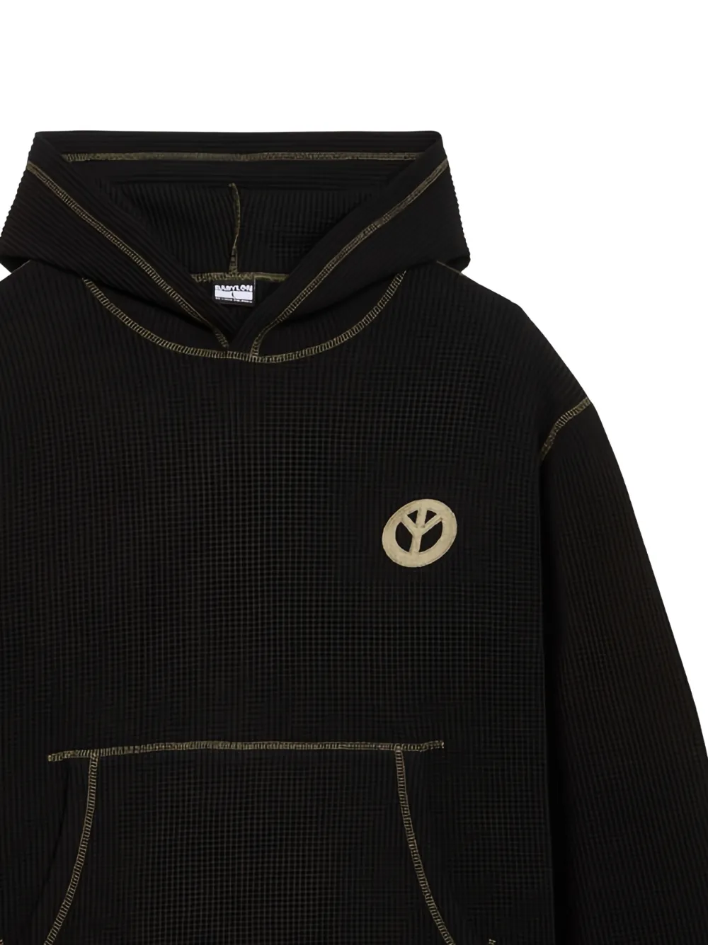 Babylon LA waffle-design hoodie | Hoodies | Image 2