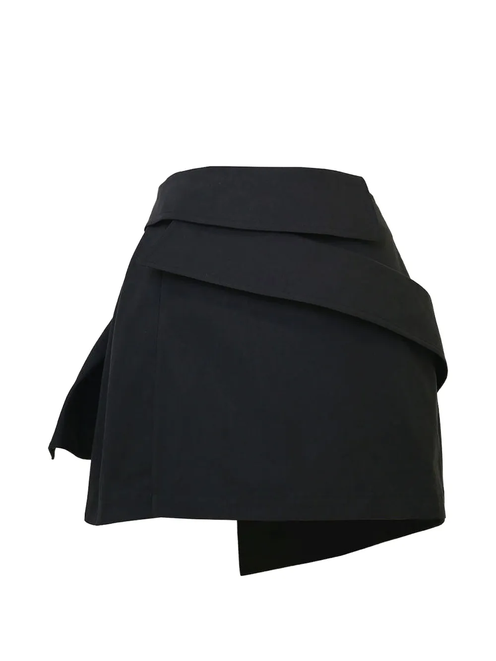  Rokh Layered Mini Skirt - Black 