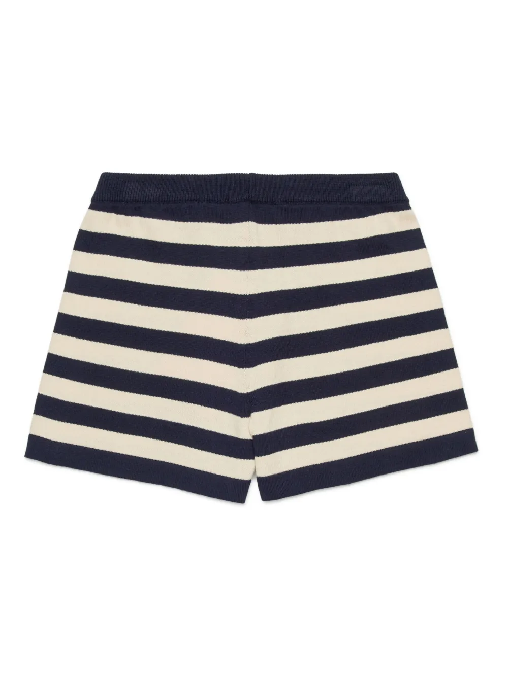  Max&co. Kids Striped Logo Knitted Shorts - Blue 