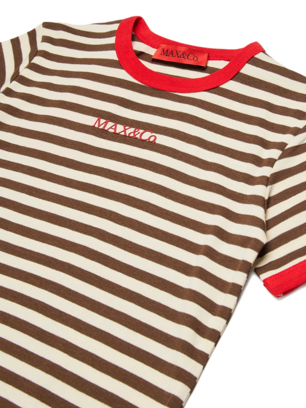 MAX&Co. Kids Gestreept T-shirt Beige