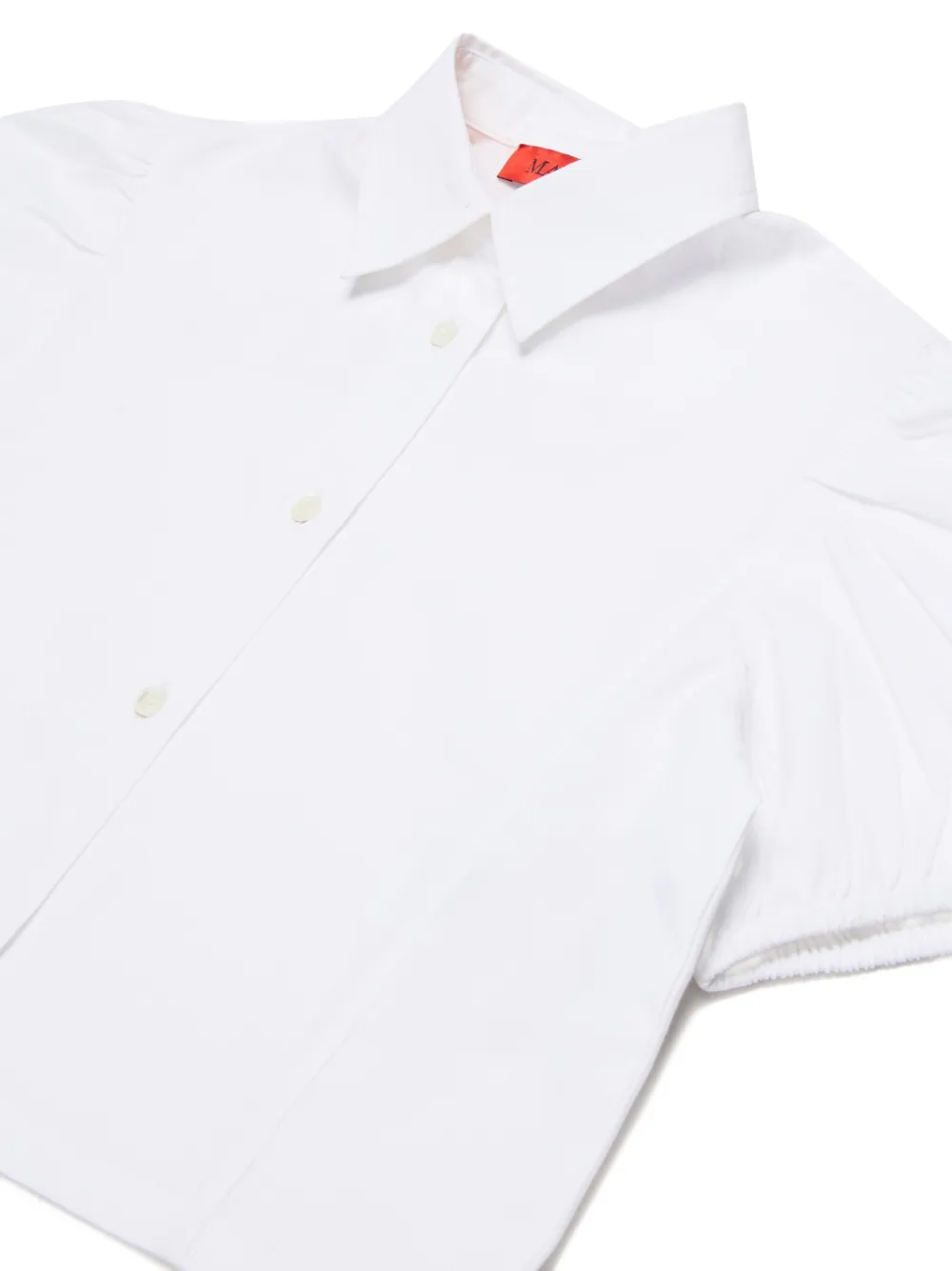 MAX&Co. Kids Cropped shirt met logo Wit
