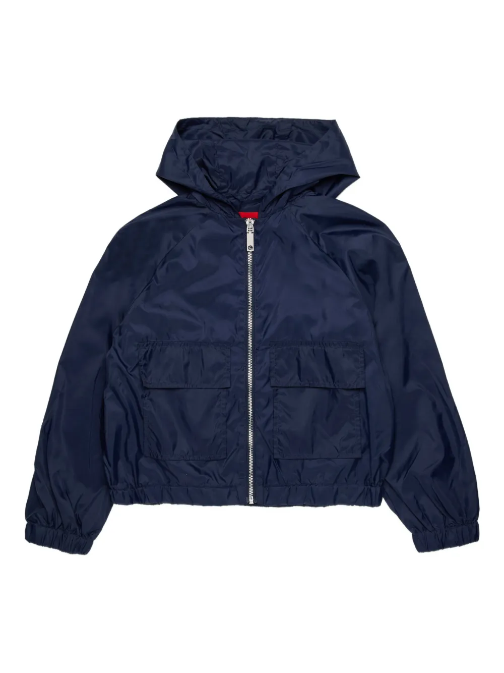 MAX&Co. Kids Giacca con cappuccio e logo - Blu