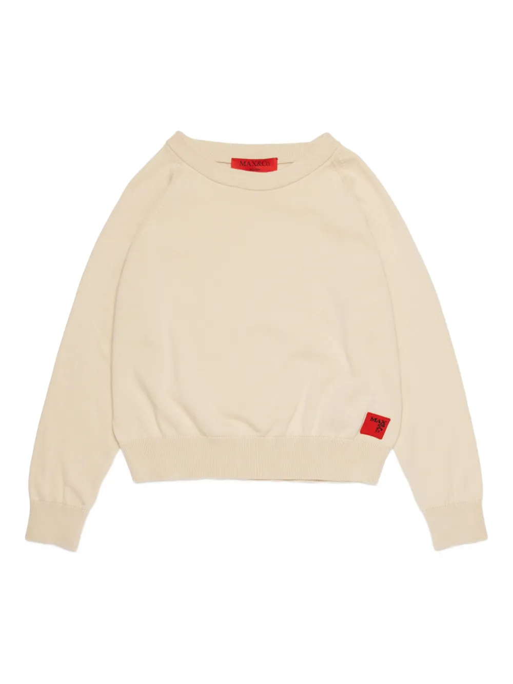 MAX&Co. Kids logo crew-neck sweater - Neutrals