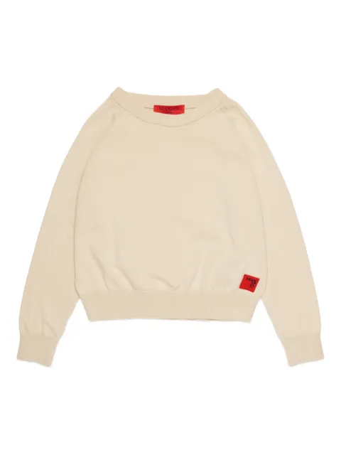 MAX&Co. Kids logo crew-neck sweater
