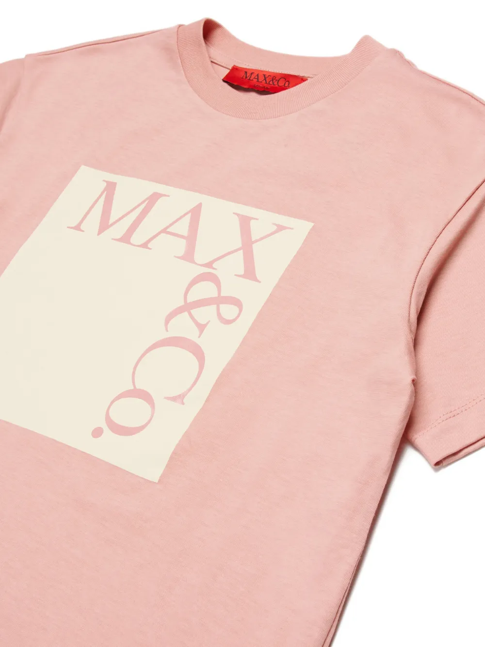 MAX&Co. Kids T-shirt met logoprint Roze