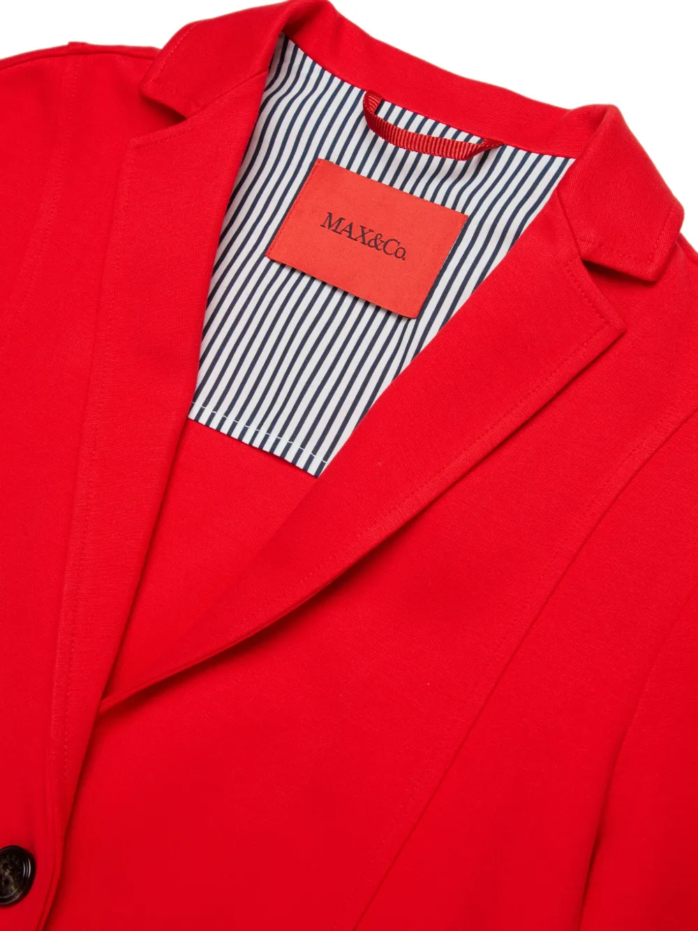 MAX&Co. Kids Cropped blazer met logo-applicatie Rood