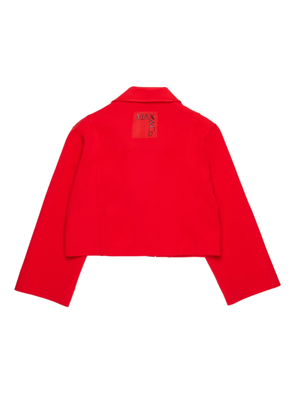 MAX&Co. Kids Cropped blazer met logo-applicatie Rood