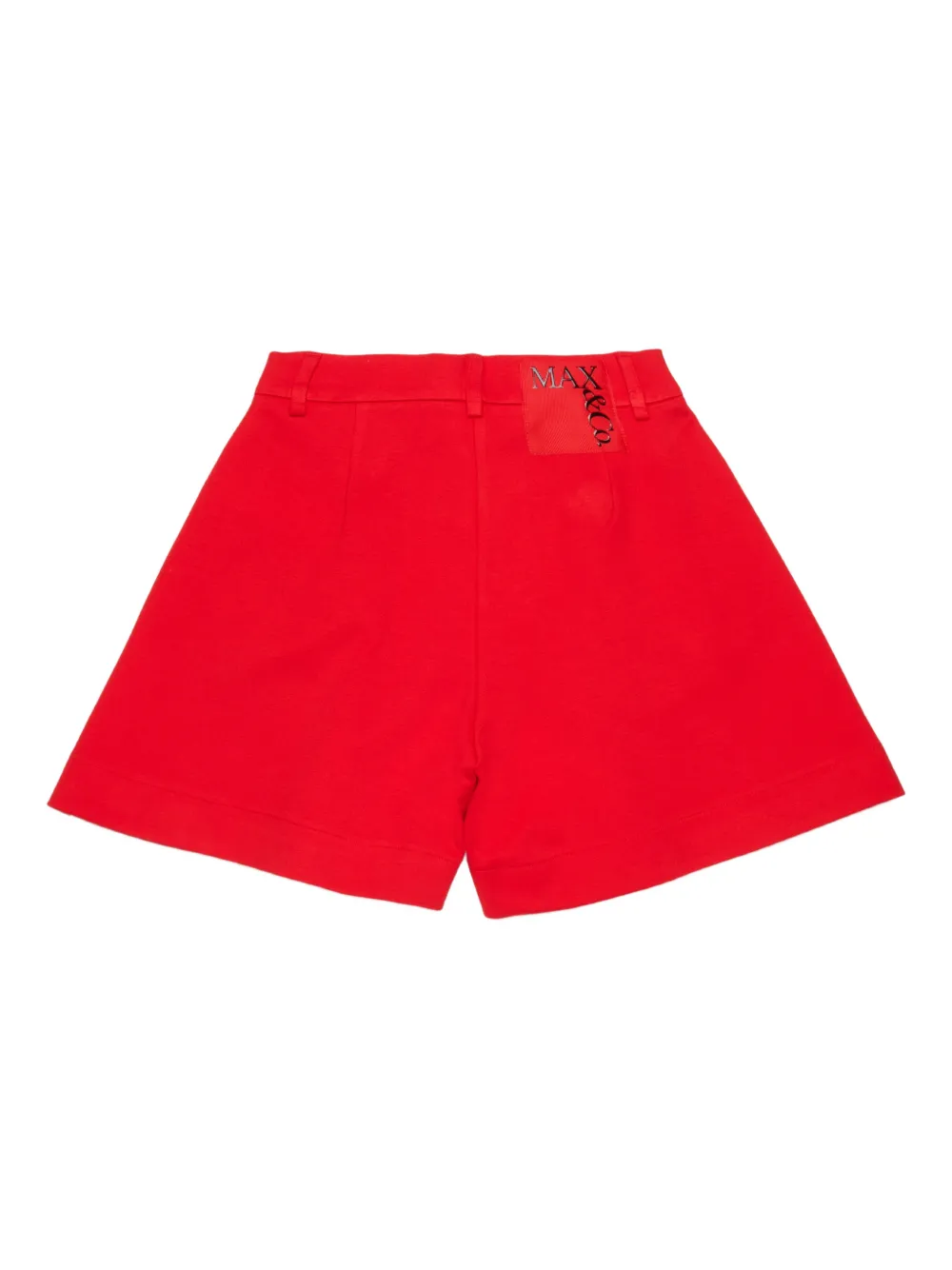 MAX&Co. Kids Pleats shorts met logopatch Rood