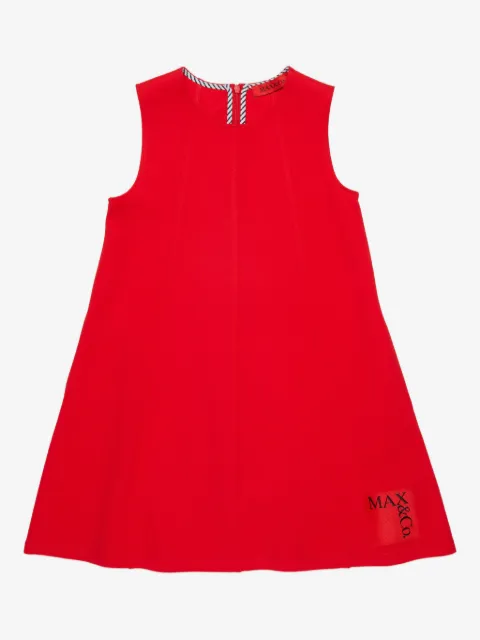 MAX&Co. Kids robe sans manches à logo imprimé