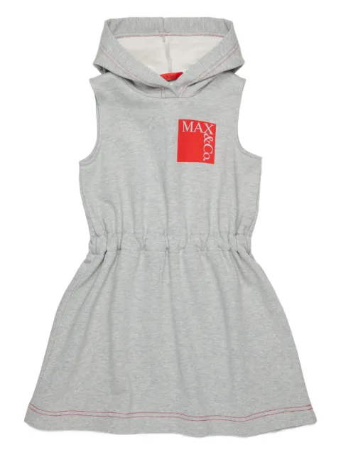 MAX&Co. Kids hooded logo-printed dress