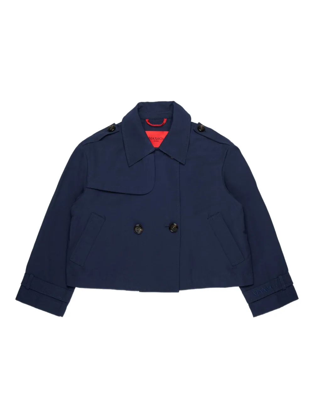 MAX&Co. Kids double-breasted jacket - Blu