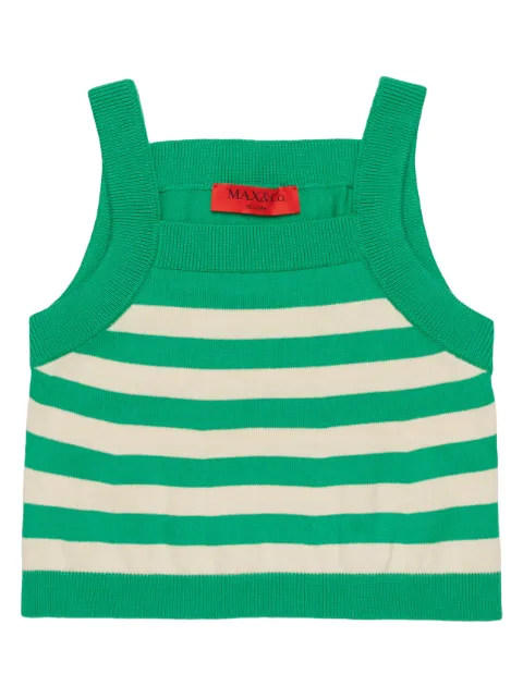 MAX&Co. Kids top tejido con detalle del logo