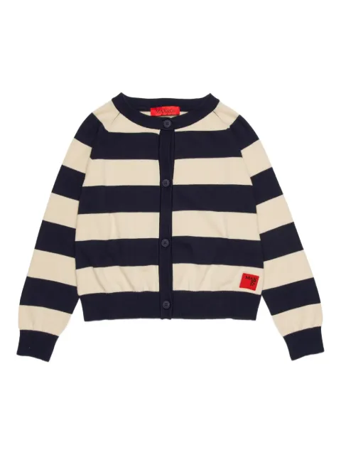 MAX&Co. Kids striped logo cardigan