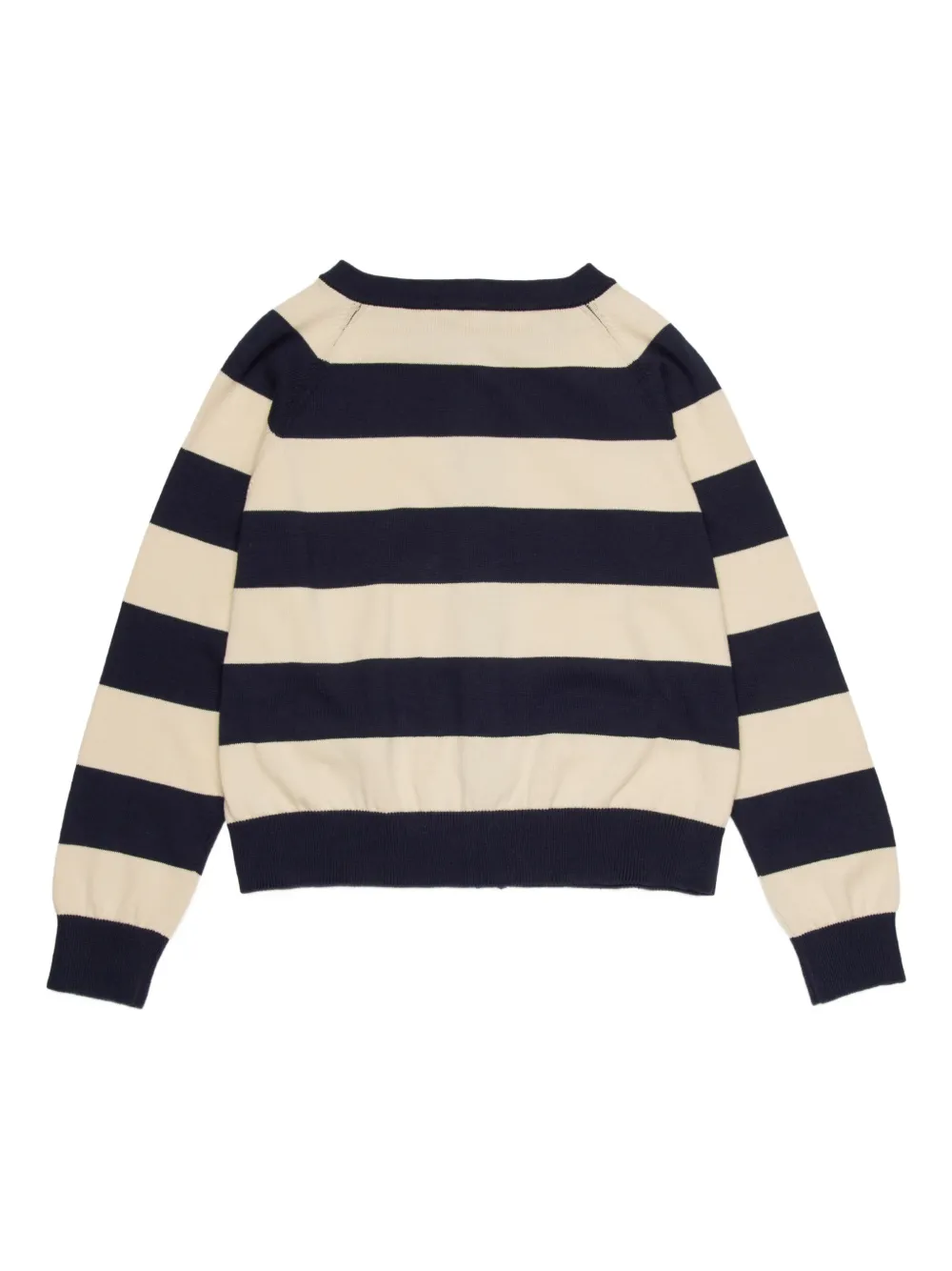 MAX&Co. Kids Gestreept vest met logo Zwart