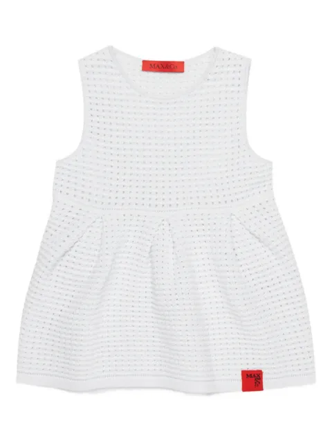 MAX&Co. Kids vestido de tejido abierto