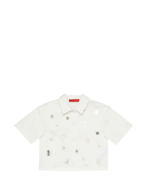 MAX&Co. Kids camisa manga corta con estampado de lunares