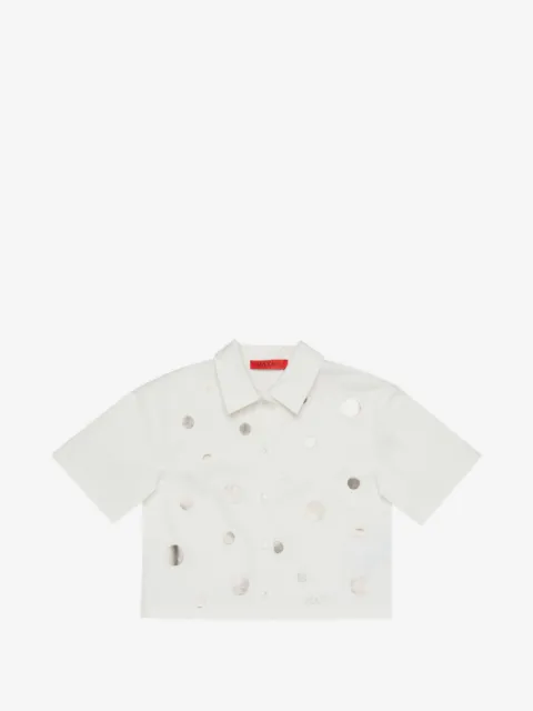 MAX&Co. Kids prickig kortärmad skjorta