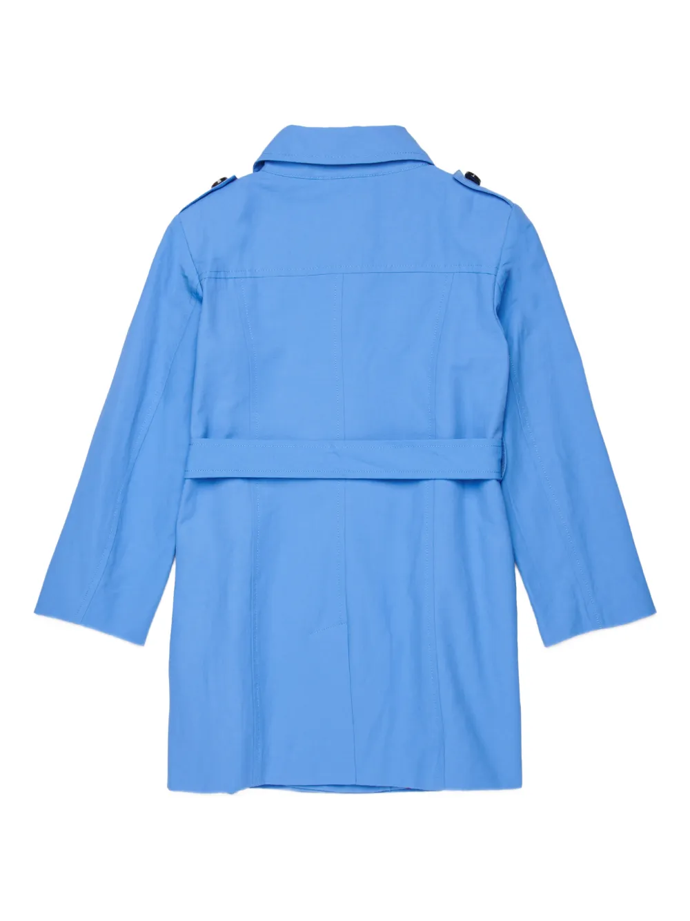MAX&Co Kids Trenchcoat met dubbele rij knopen en logo Blauw