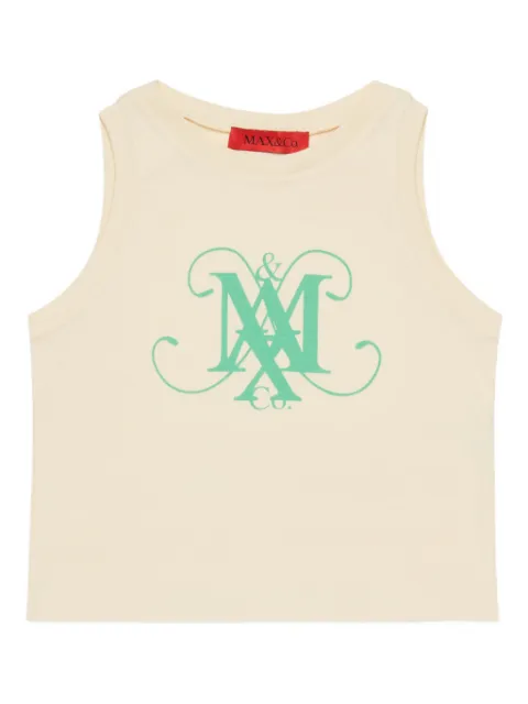 MAX&Co. Kids top sin mangas con logo