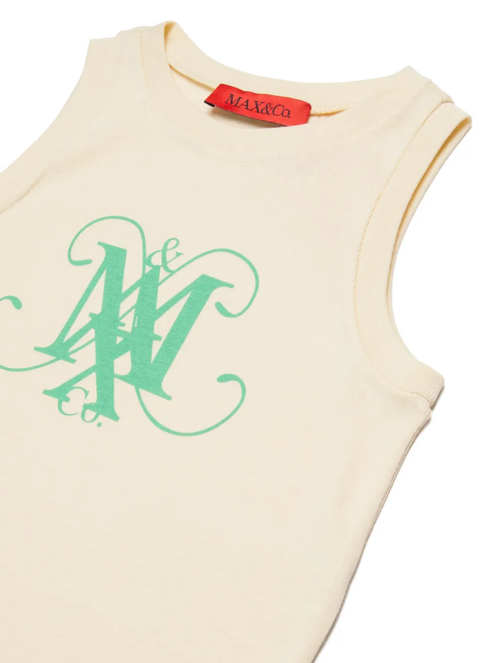  Max&co. Kids Logo Sleeveless Tank Top - Neutrals 
