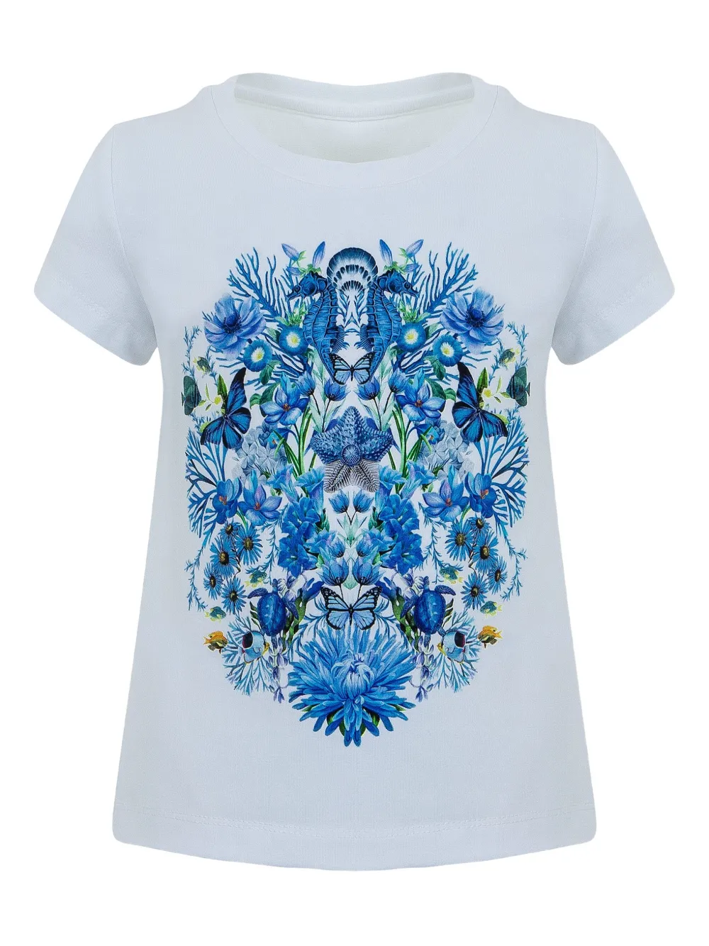 Lapin House x Mary Katrantzou T-shirt a fiori - Bianco
