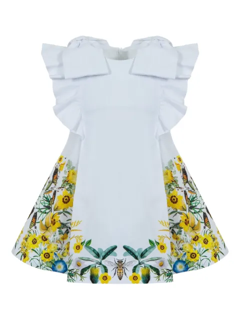 Lapin House x Mary Katrantzou 蝴蝶结花卉印花连衣裙