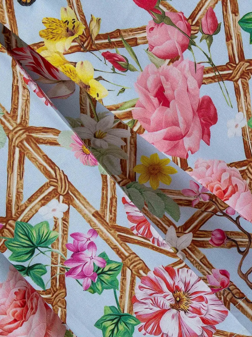 X Mary Katrantzou Ruffled Floral-Print Dress