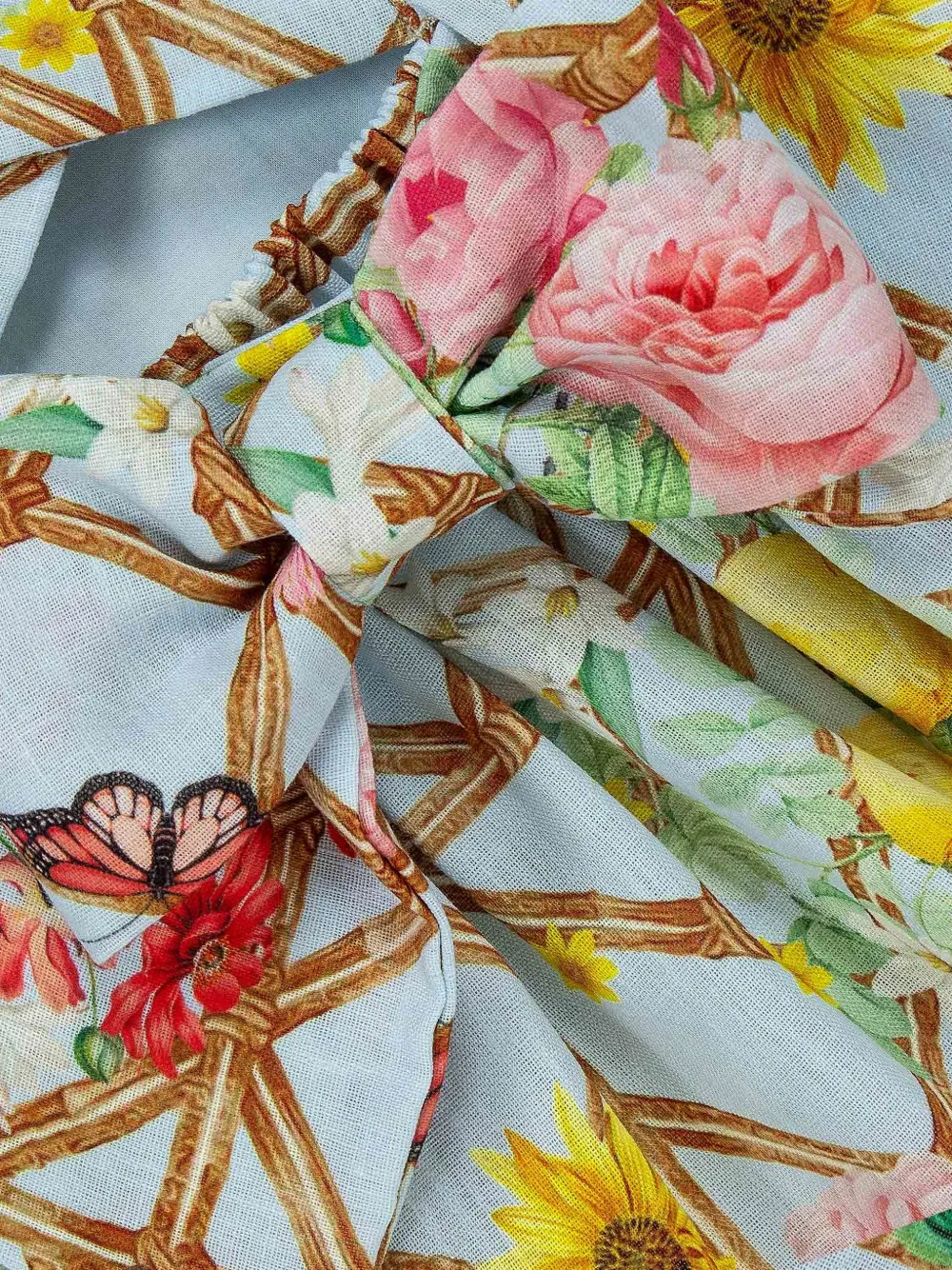 Lapin House x Mary Katrantzou jurk met bloemenprint Blauw