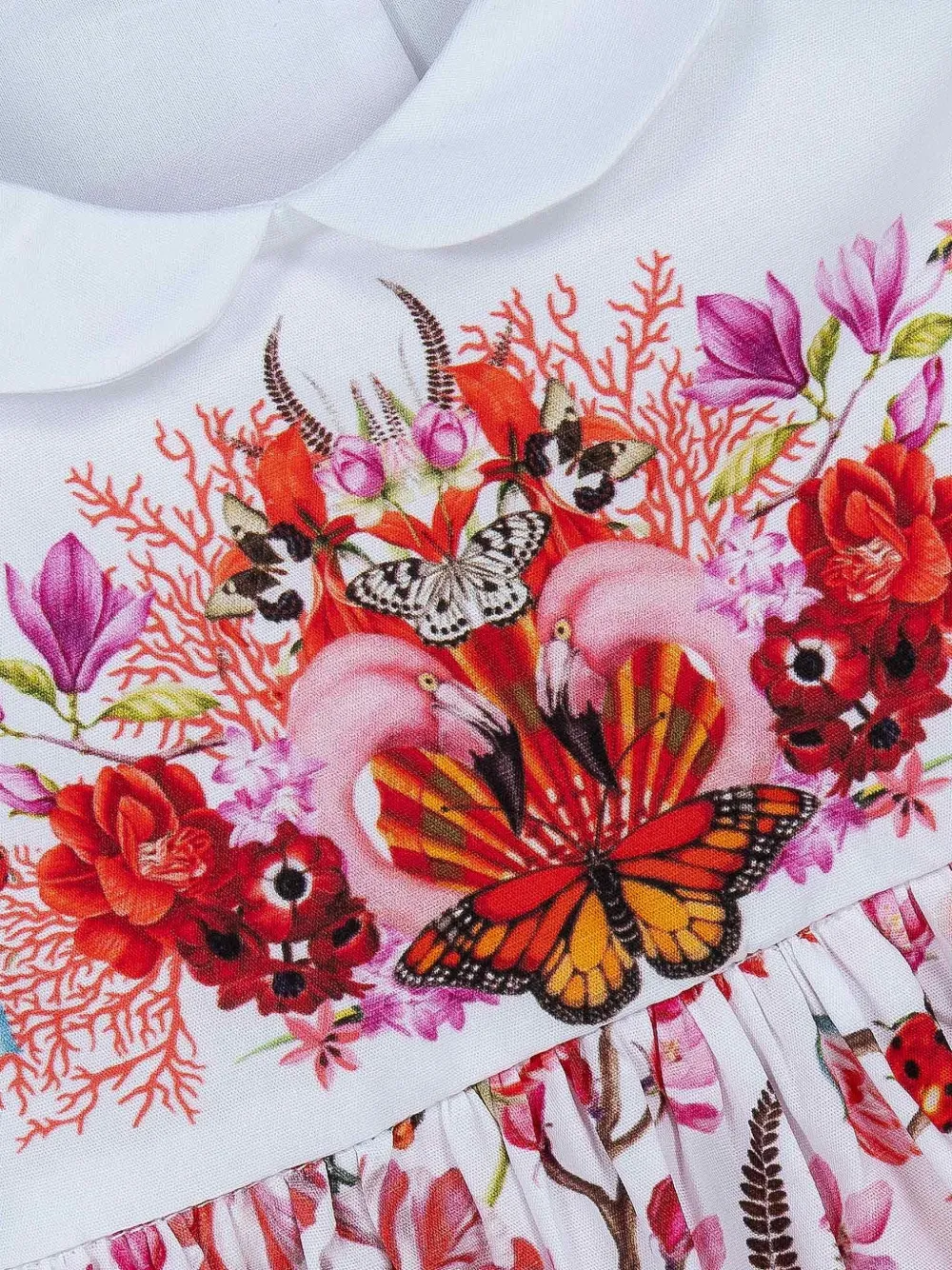 Lapin House x Mary Katrantzou jurk met bloemenprint Wit
