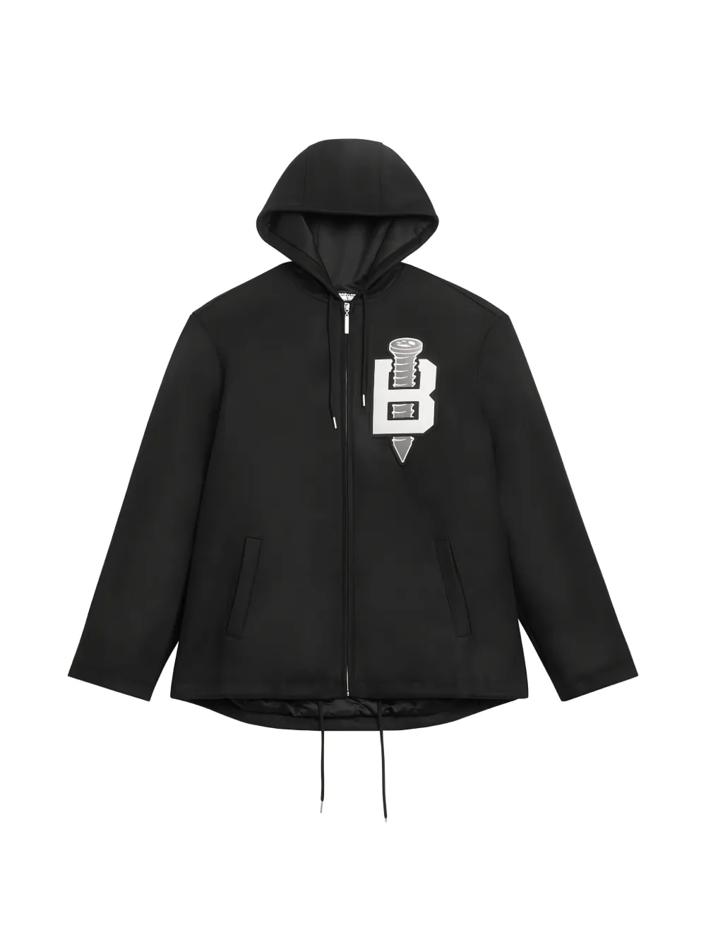 Babylon LA logo-appliqué hooded jacket - Nero