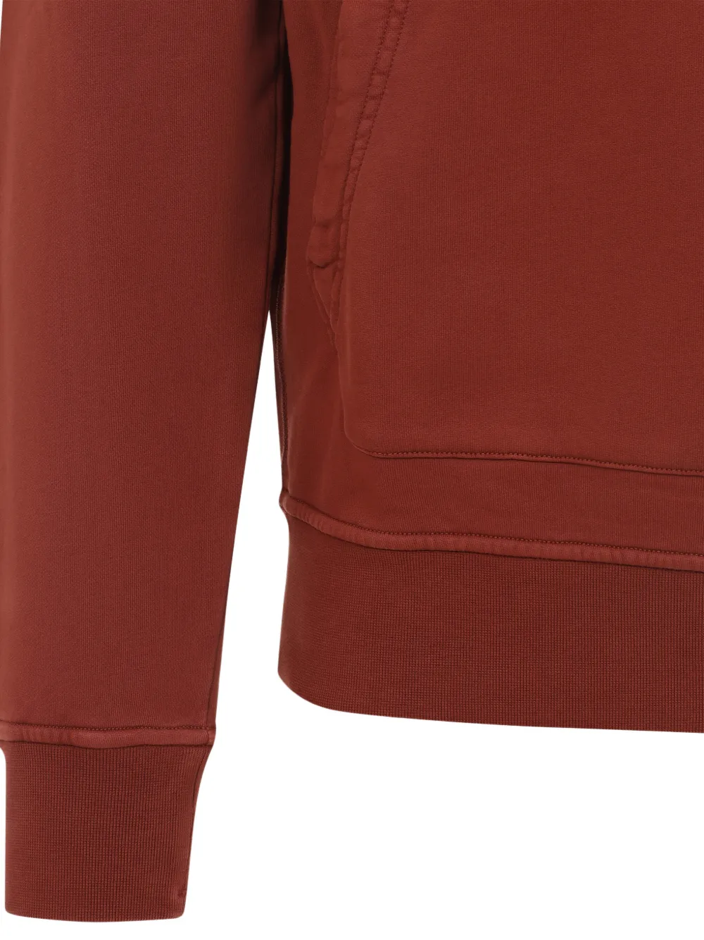 Stone Island Hoodie met logodetail Bruin