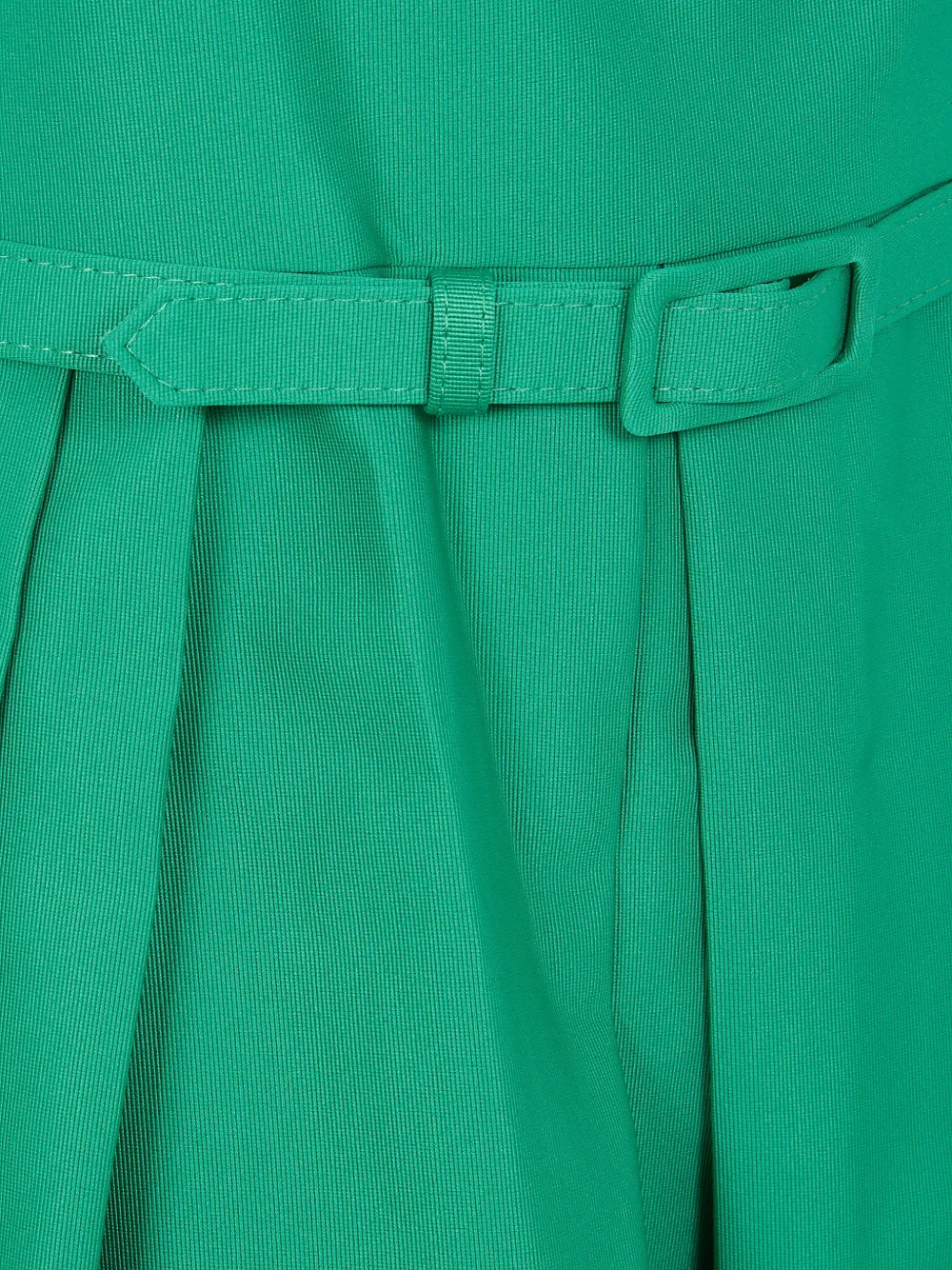 Pleated Belted Dress