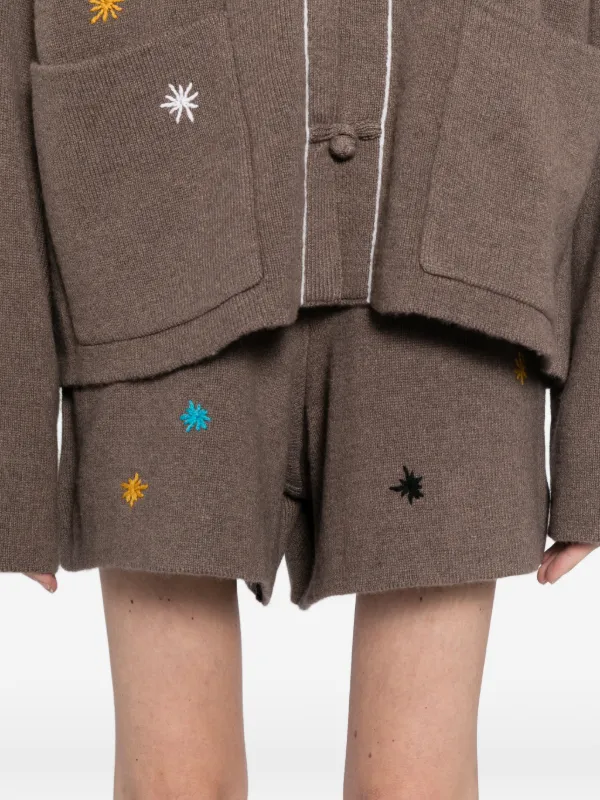 最終値下げ　ヤンヤン　yanyan ニットショートパンツ YANYAN KNITS スター ショートパンツ | ブラウン | FARFETCH JP