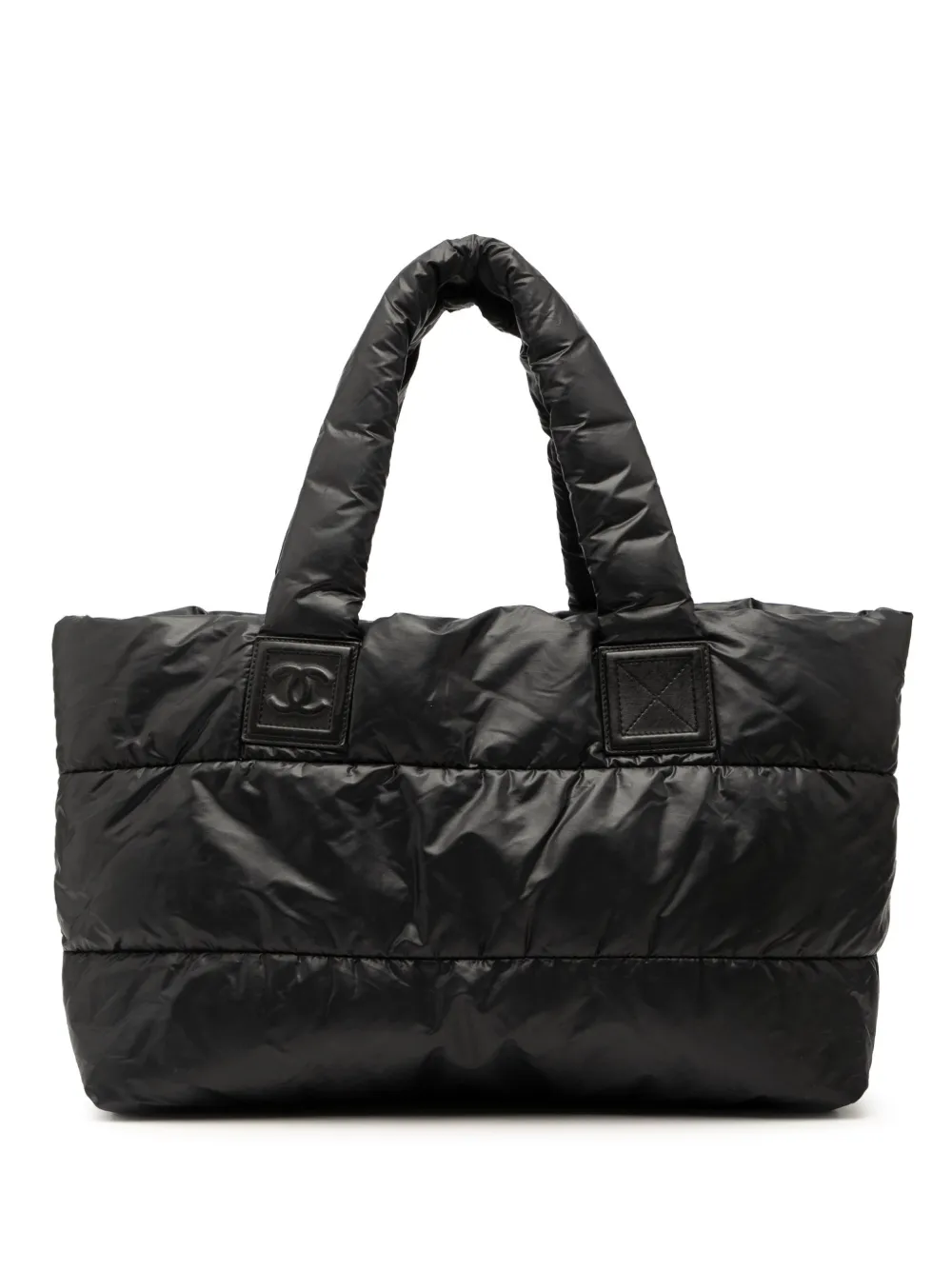 CHANEL Pre-Owned 2008-2009 Medium Quilted Nylon Coco Cocoon tote bag - Schwarz