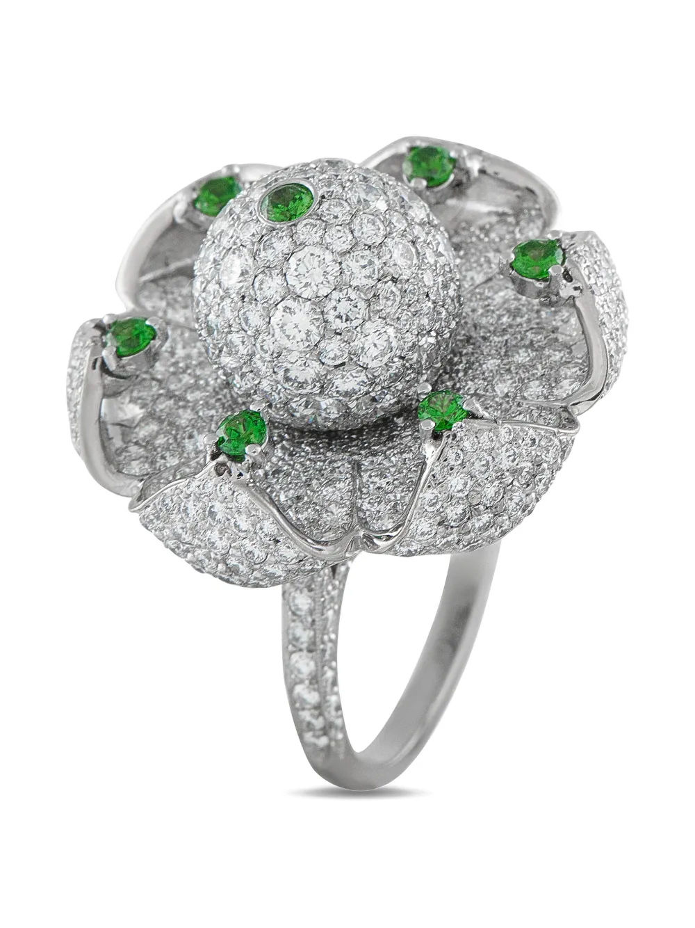 Jacob & Co. embellished diamond and tsavorite ring | argento | Image 1