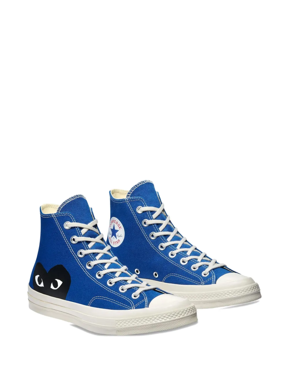 Comme Des Garçons Play x Converse logo high-top sneakers Blauw