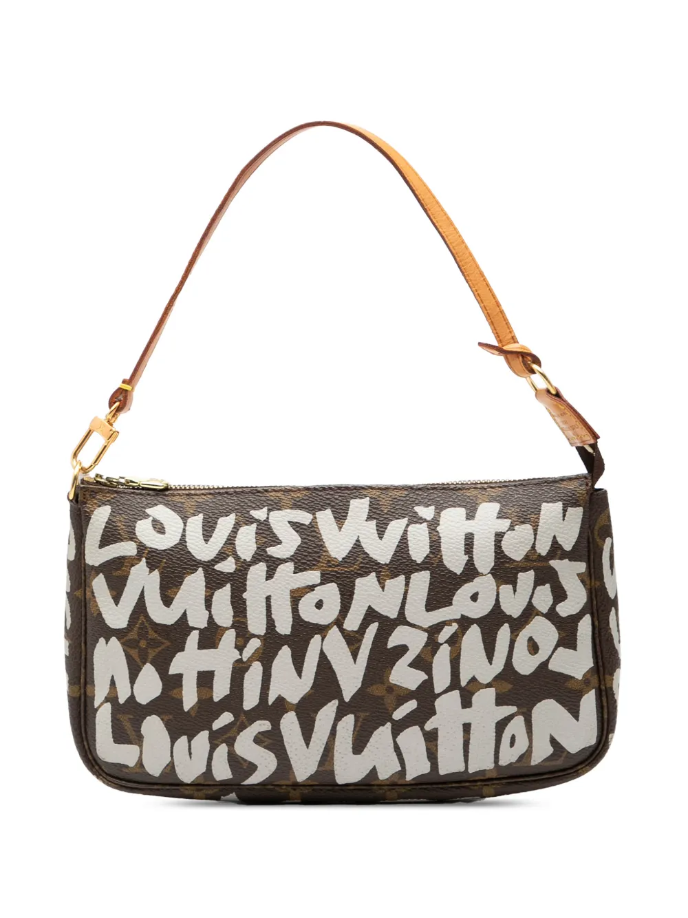 Louis Vuitton Pre-Owned 2001 Stephen Sprouse Monogram Graffiti Pochette Accessoires shoulder bag - Marrone