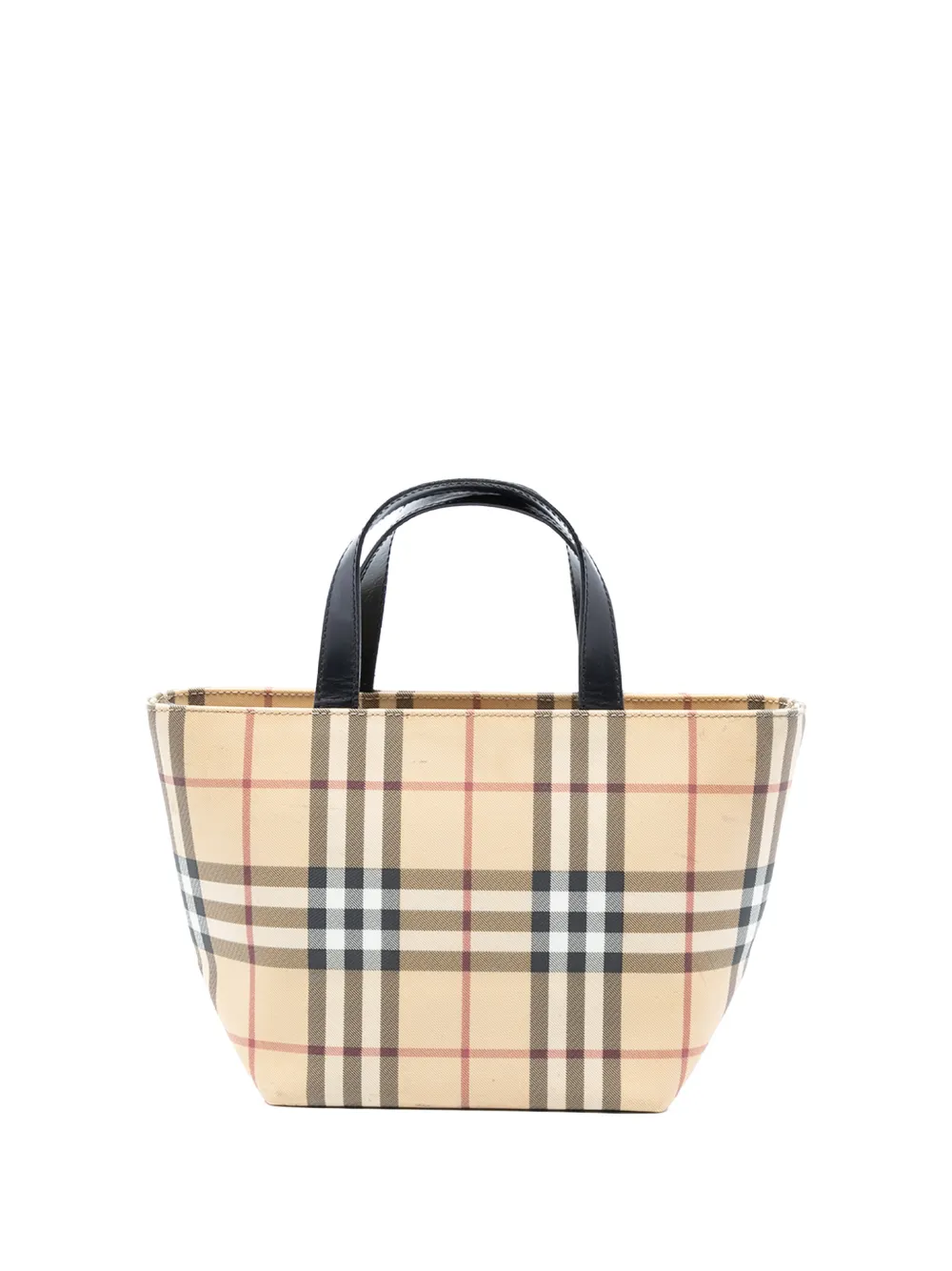 Burberry Pre-Owned 2000-2017 Mini House Check Canvas tote bag - Marrone