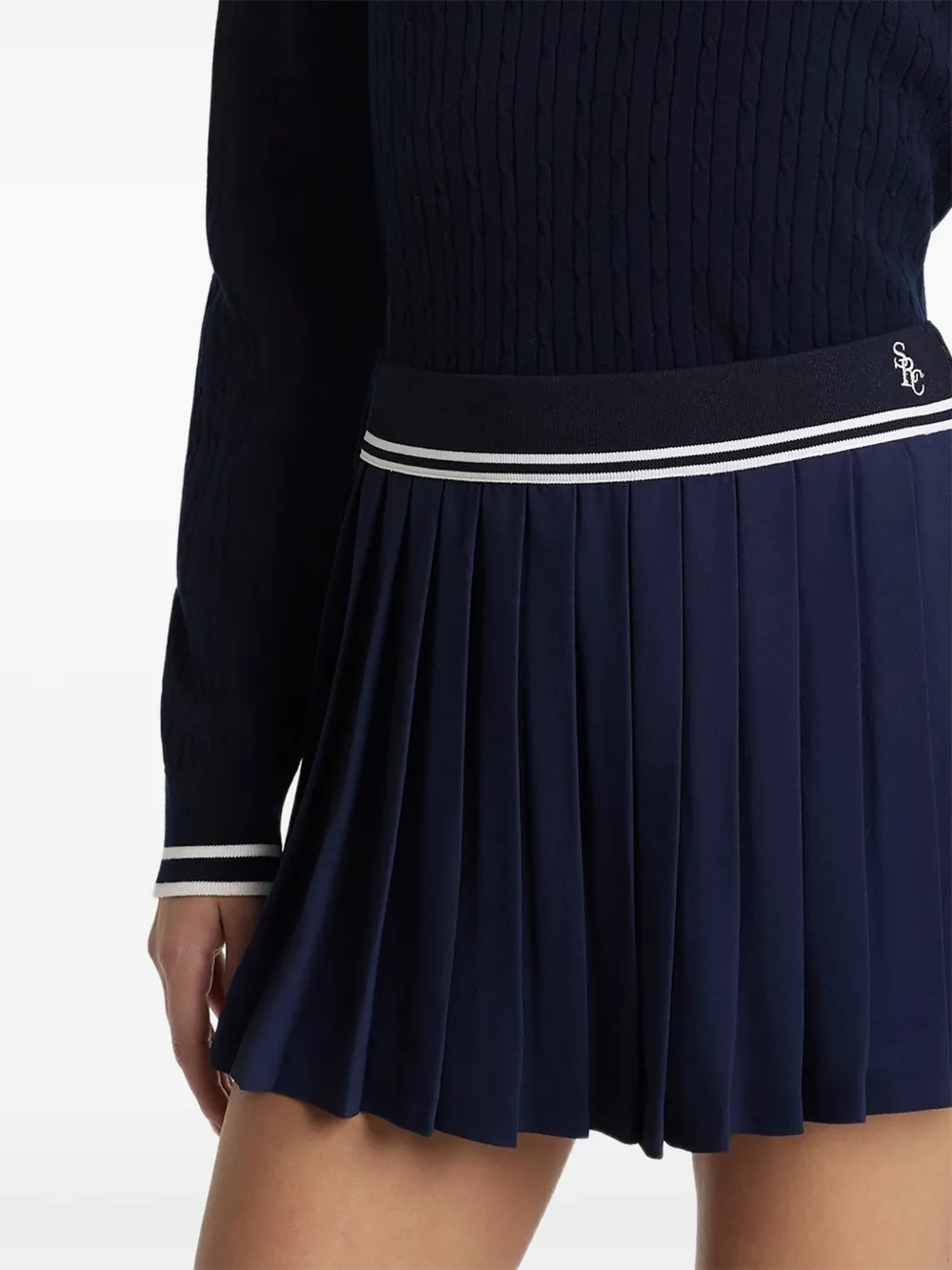 Sporty & Rich Mini-plooirok Blauw