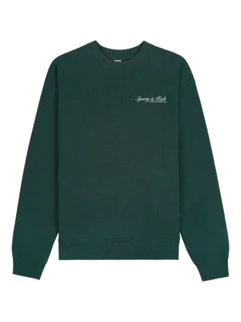 Sporty & Rich printed crew-neck sweater