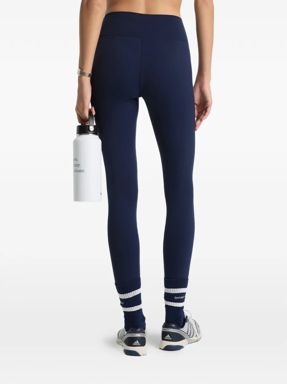 Sporty & Rich High-waist trainingsbroek met logo Blauw