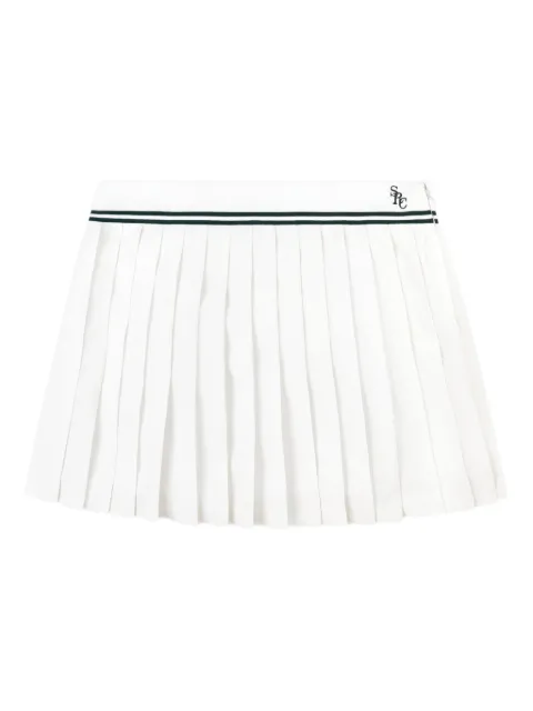 Sporty & Rich pleated striped mini skirt