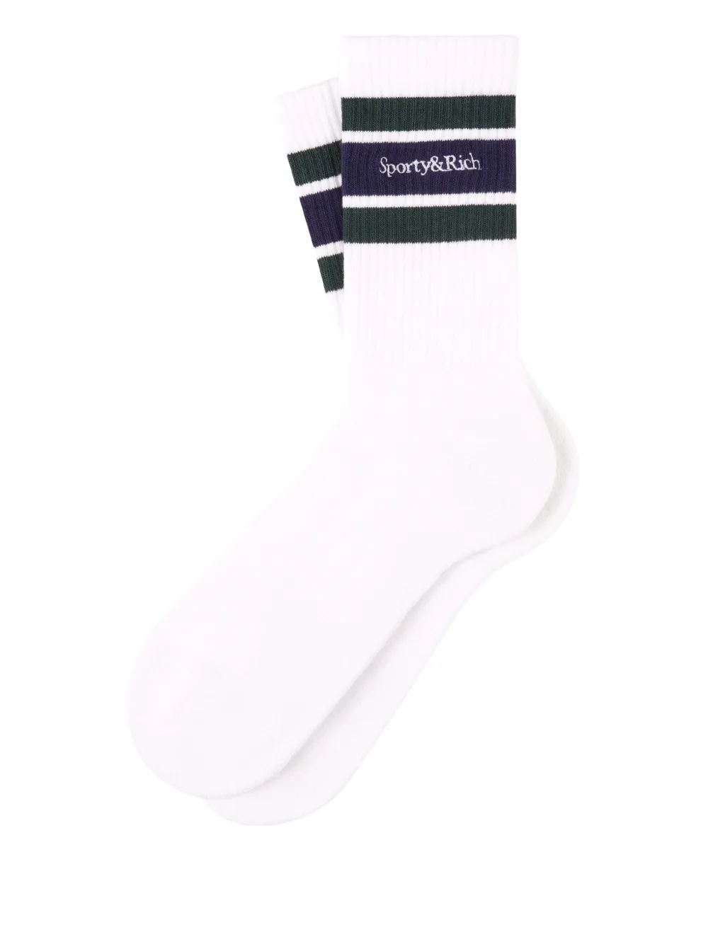 Sporty & Rich striped socks - Bianco